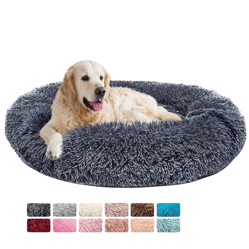 Cama de pelúcia para cães