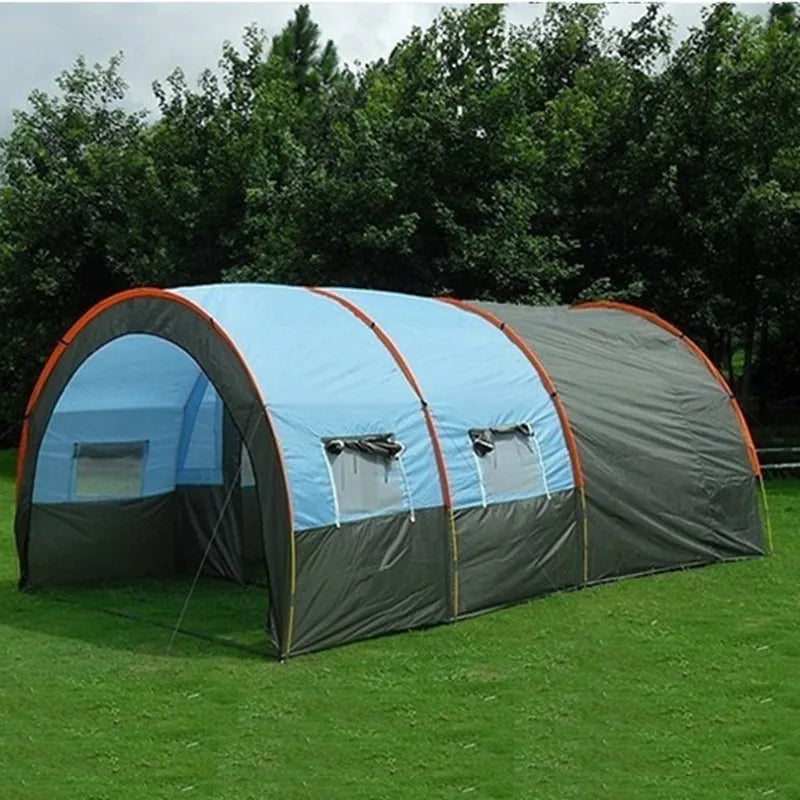 NatureBell Tunnel Tent Family 5-8 Person Double Layer Outdoor Camping Tent