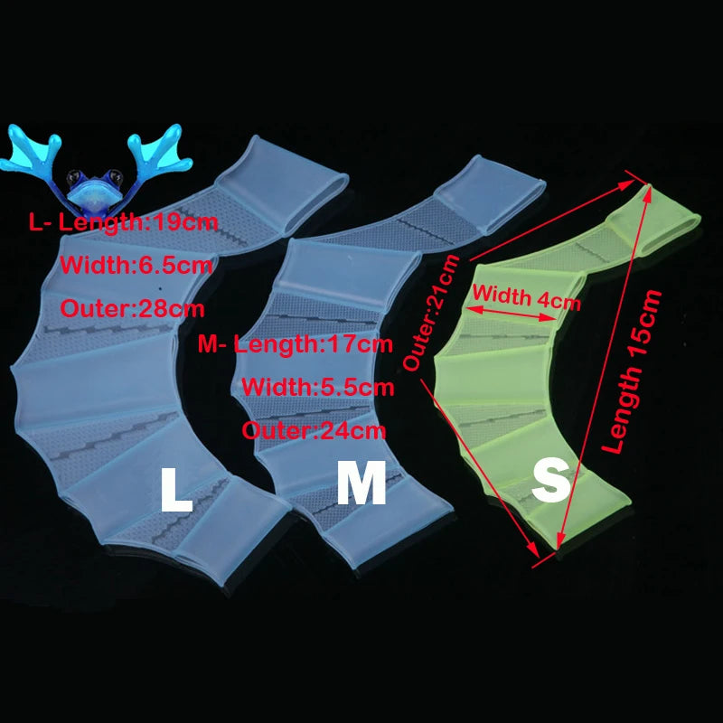 Barbatanas de Natação de Silicone para Homens e Mulheres