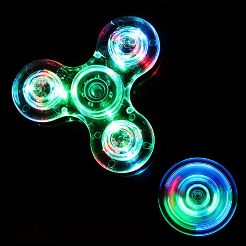 Luz Led Luminosa Fidget Spinner-Alívio do estresse