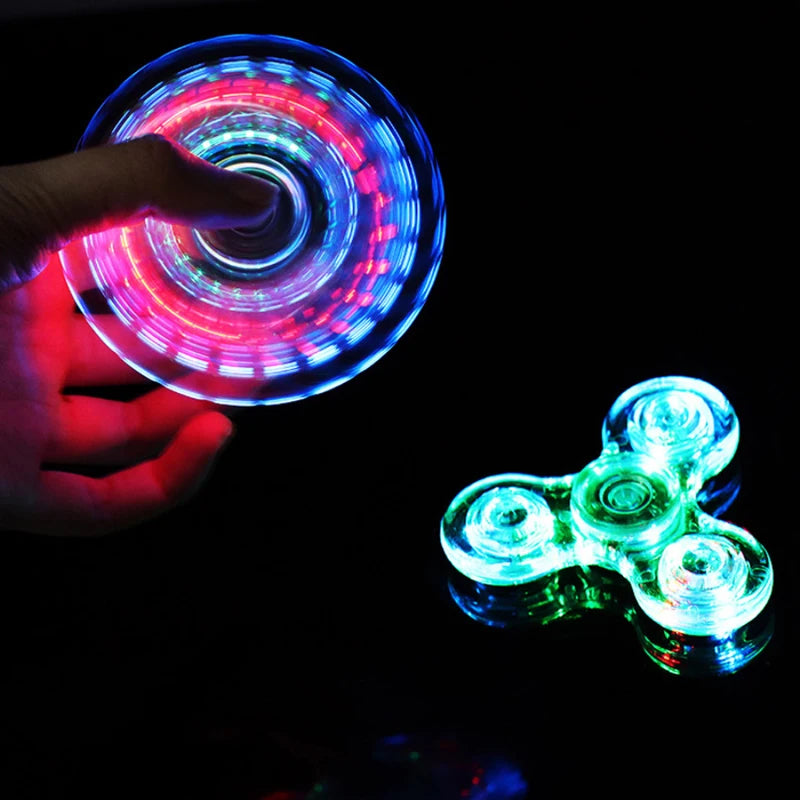 Luz Led Luminosa Fidget Spinner-Alívio do estresse