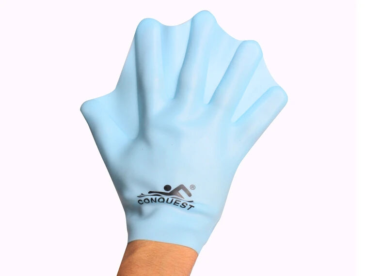 Aquatic Speed Boost Silicone Palm Swim Gloves