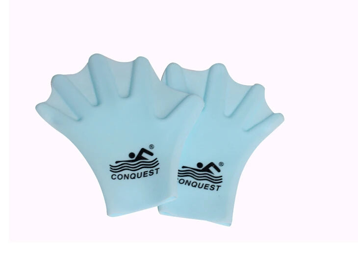 Aquatic Speed Boost Silicone Palm Swim Gloves