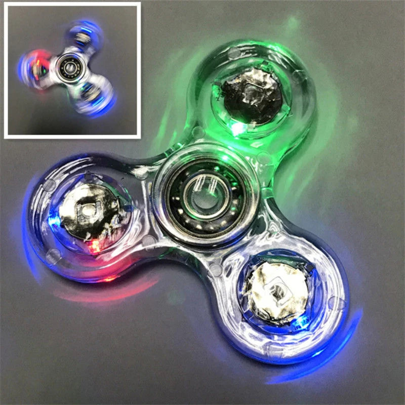 Luz Led Luminosa Fidget Spinner-Alívio do estresse