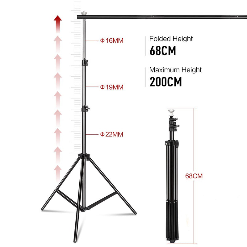 Kit de sistema de suporte para cenário de fundo fotográfico