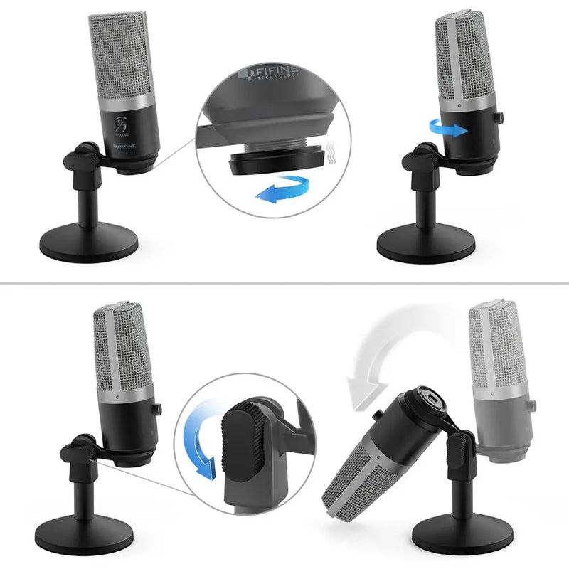 VoiceStream Pro - Microfone USB para Gravação e Streaming