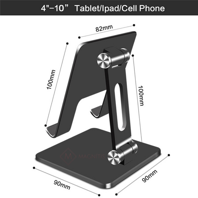 Suporte de mesa de metal para telefones, ajustável para tablet