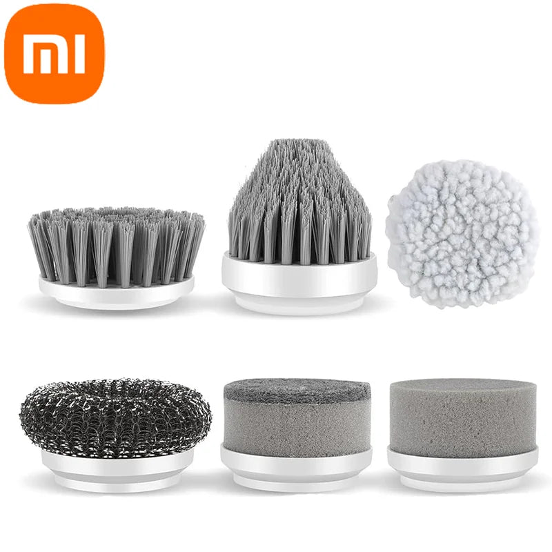 Xiaomi MIJIA Electric Spin Scrubber - Escova Elétrica Multifuncional com 5 Cabeças Reutilizáveis