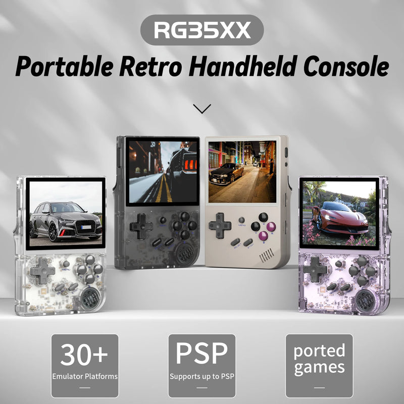 ANBERNIC RG35XX Plus/RG35XX Retro Handheld Game Console 3.5″ IPS Screen Linux Portable Video Game Player Support HD-M-I TV Outpu