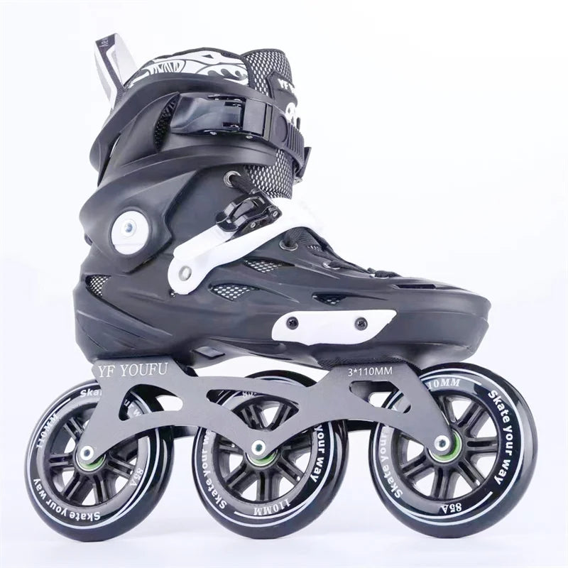 SpeedMax Pro 110 - Patins de Velocidade em Linha para Adultos, 3x110mm