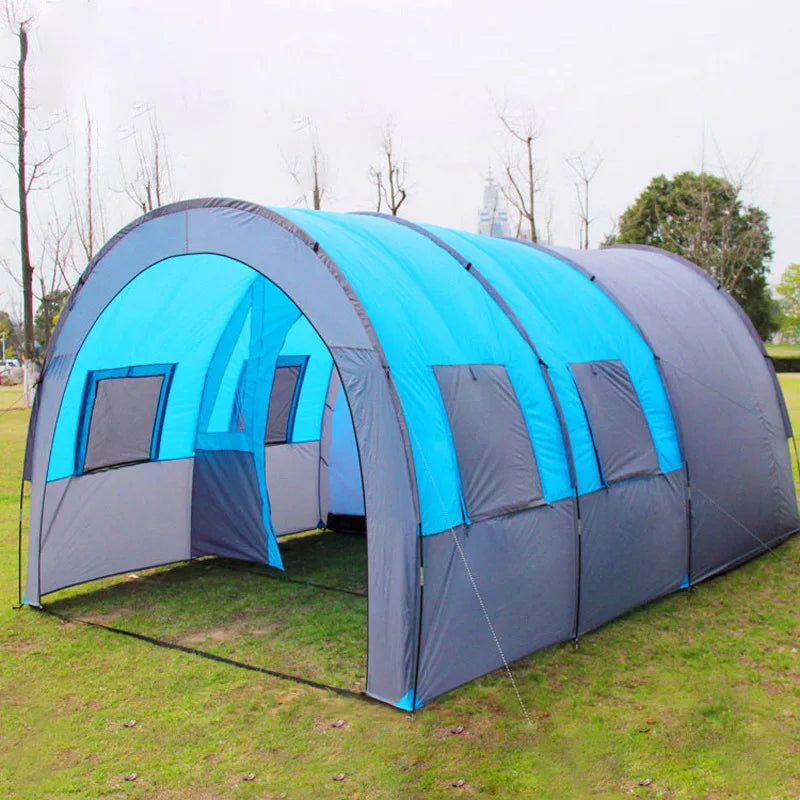 NatureBell Tunnel Tent Family 5-8 Person Double Layer Outdoor Camping Tent