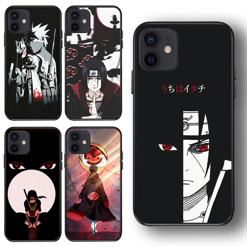 Capa de telefone, tema naruto para iphone 6/7/8 plus/11/12/13 pro max