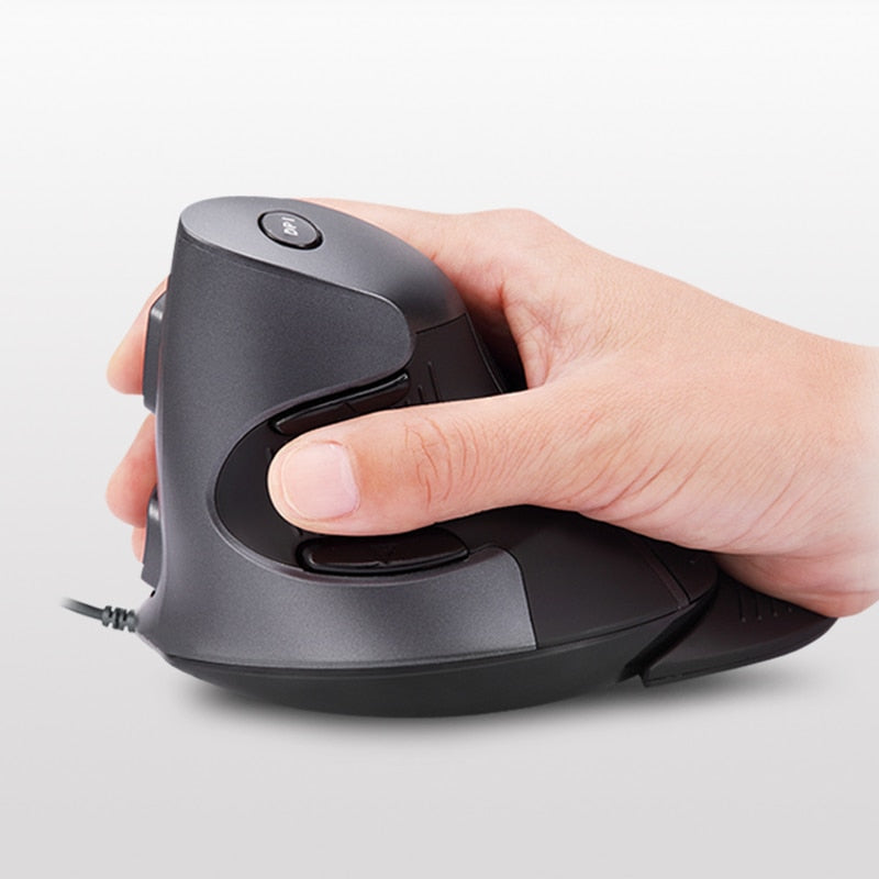 Mouse vertical ergonômico Delux