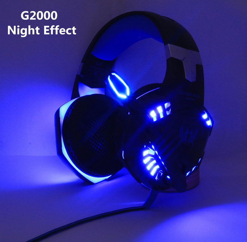 Gaming Headset, com LED e controlo de volume