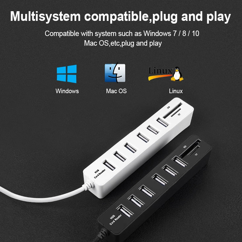 Hub USB 3.0 Multi divisor para pc