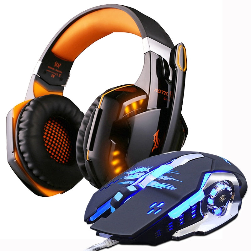 Gaming Headset, com LED e controlo de volume