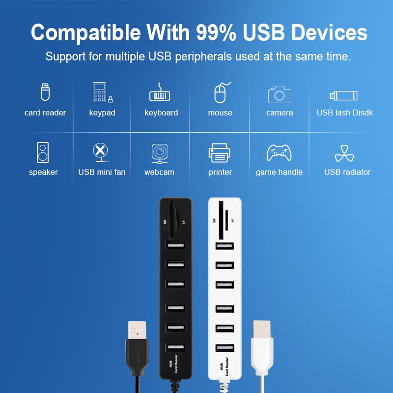 Hub USB 3.0 Multi divisor para pc