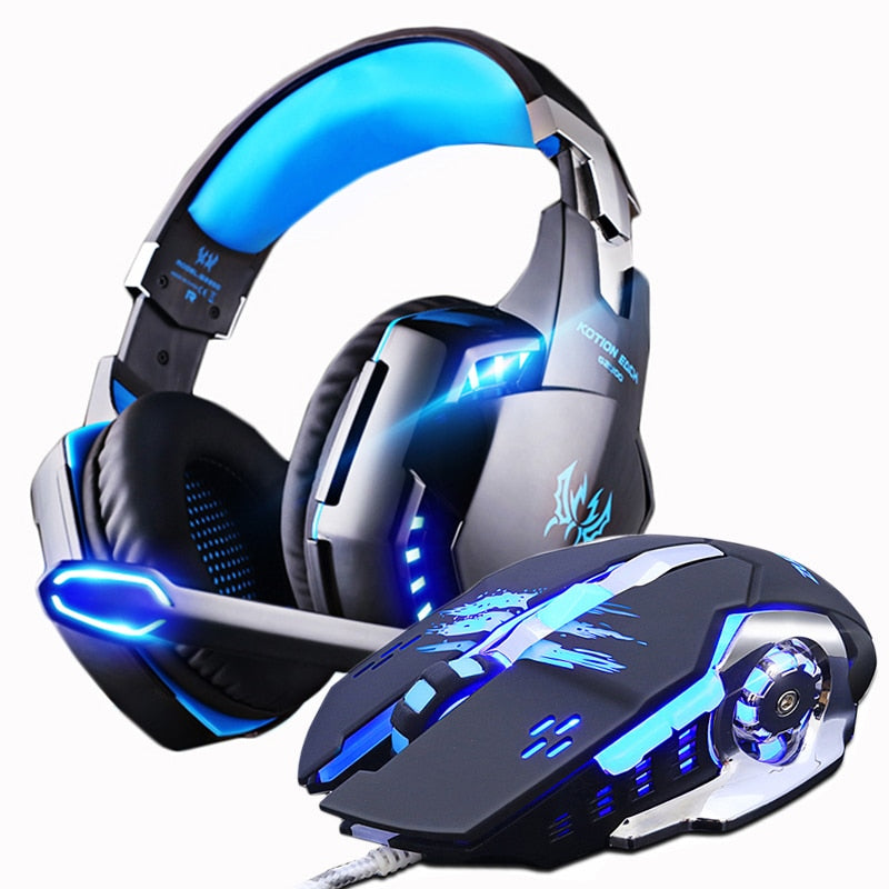 Gaming Headset, com LED e controlo de volume