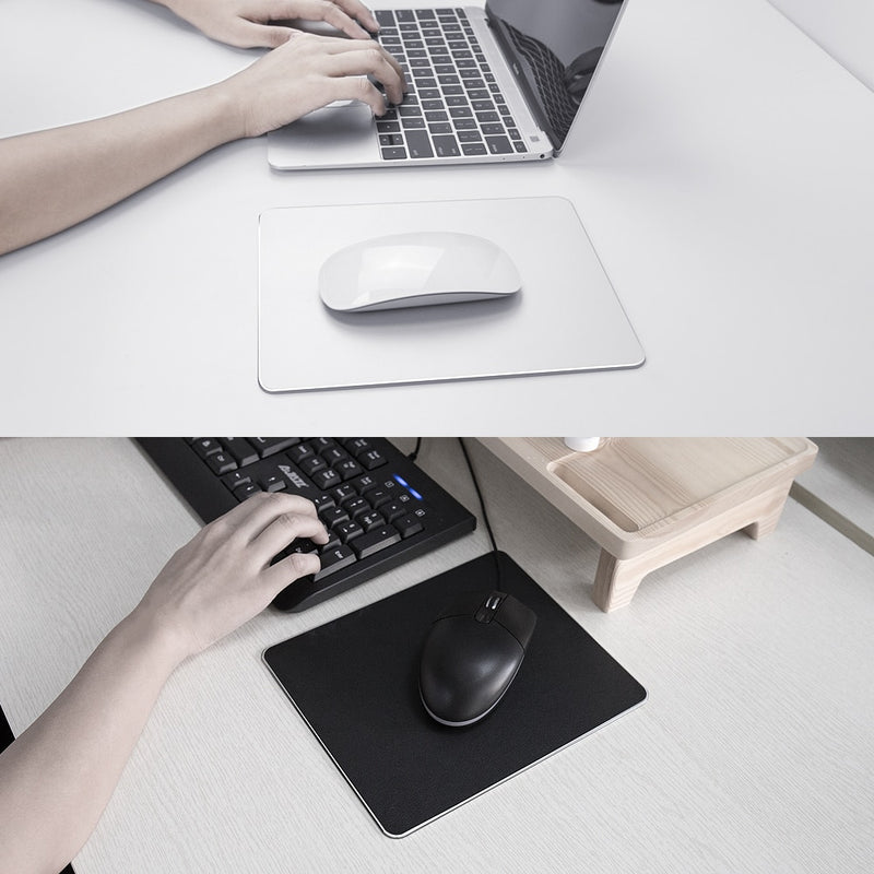 Mousepad Aluminium cinza dupla face à prova d'água