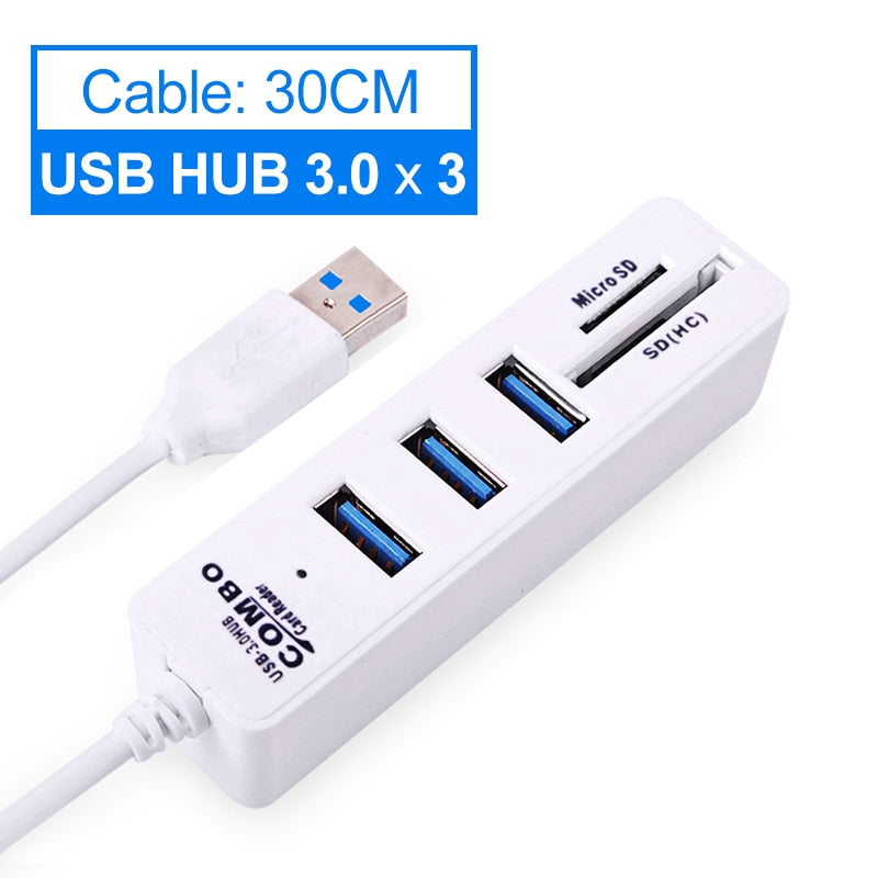 Hub USB 3.0 Multi divisor para pc