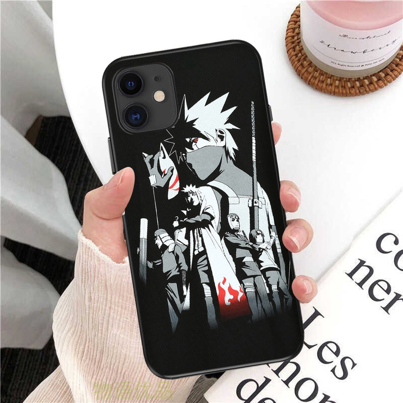 Capa de telefone, tema naruto para iphone 6/7/8 plus/11/12/13 pro max