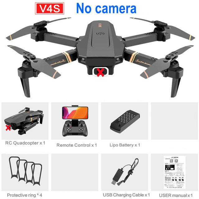 V4 Rc Drone 4k HD Wide Angle Camera