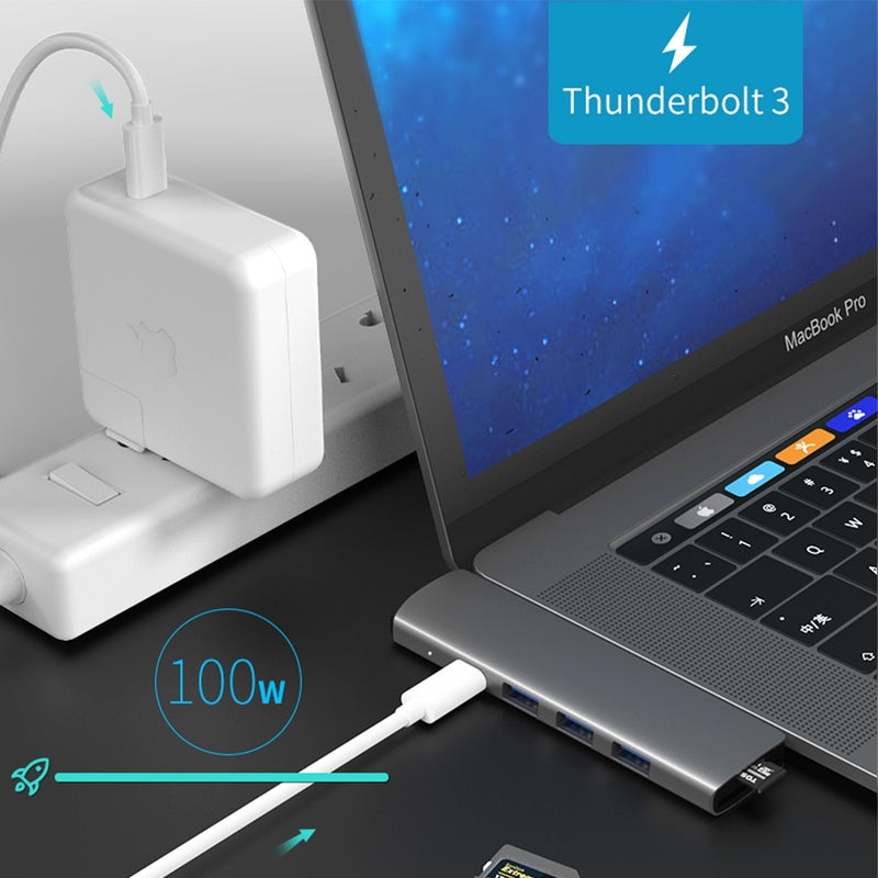 Hub USB Type-C 7 em 1