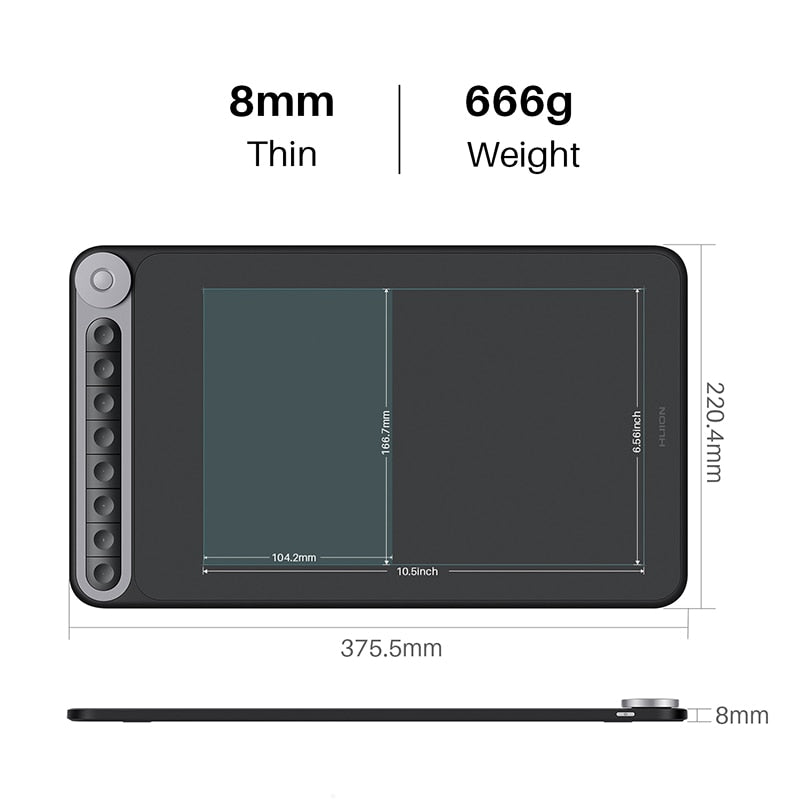 Mesa digitalizadora HUION Q620M