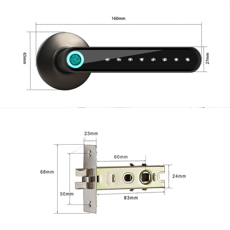 Fechadura electrónica de porta com impressão digital