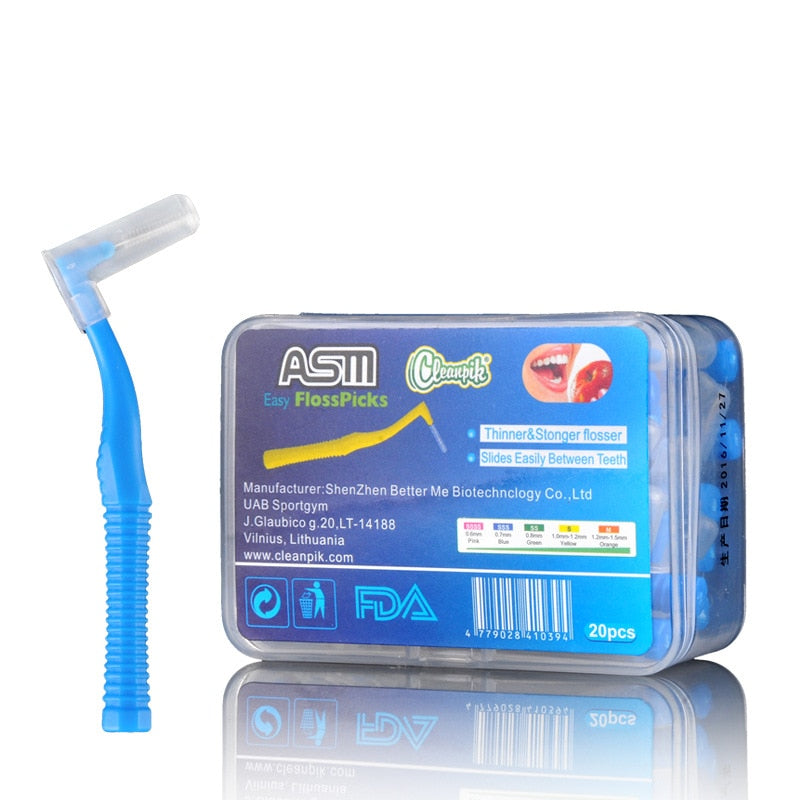 Escova interdental curva