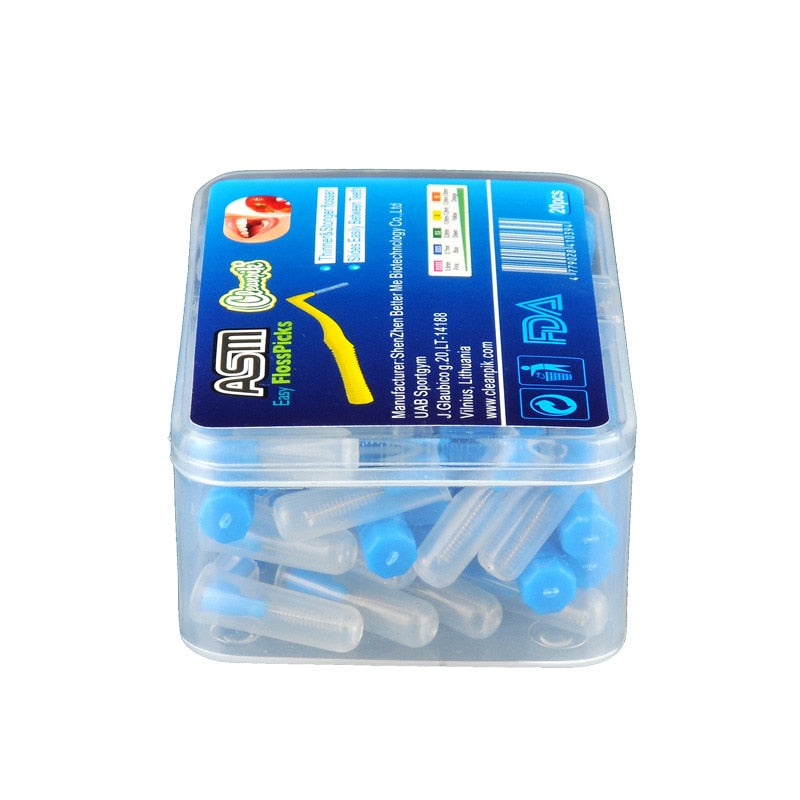 Escova interdental curva