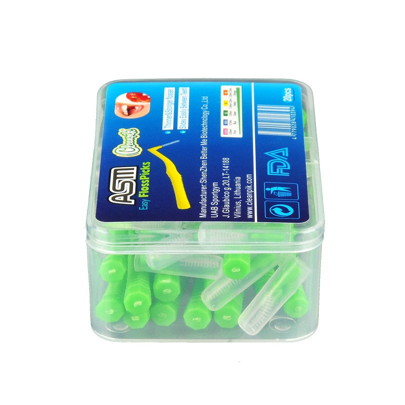 Escova interdental curva