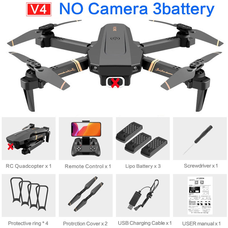 V4 Rc Drone 4k HD Wide Angle Camera